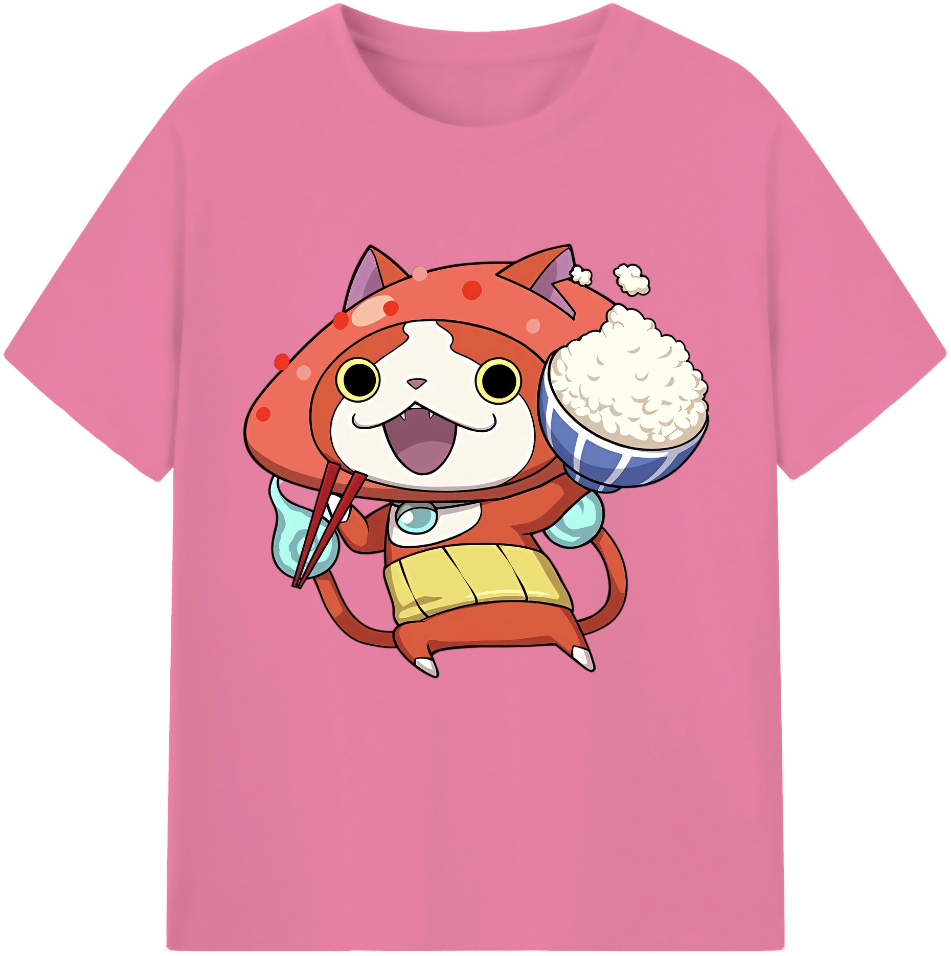 （画像用） 妖怪ウォッチ Yo-kai Watch 綿100％半袖Tシャツ（フロントプリント）